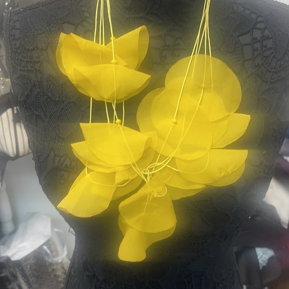 💛💛💛 YELLOW FABRIC CHAIN - Picture 7 of 7